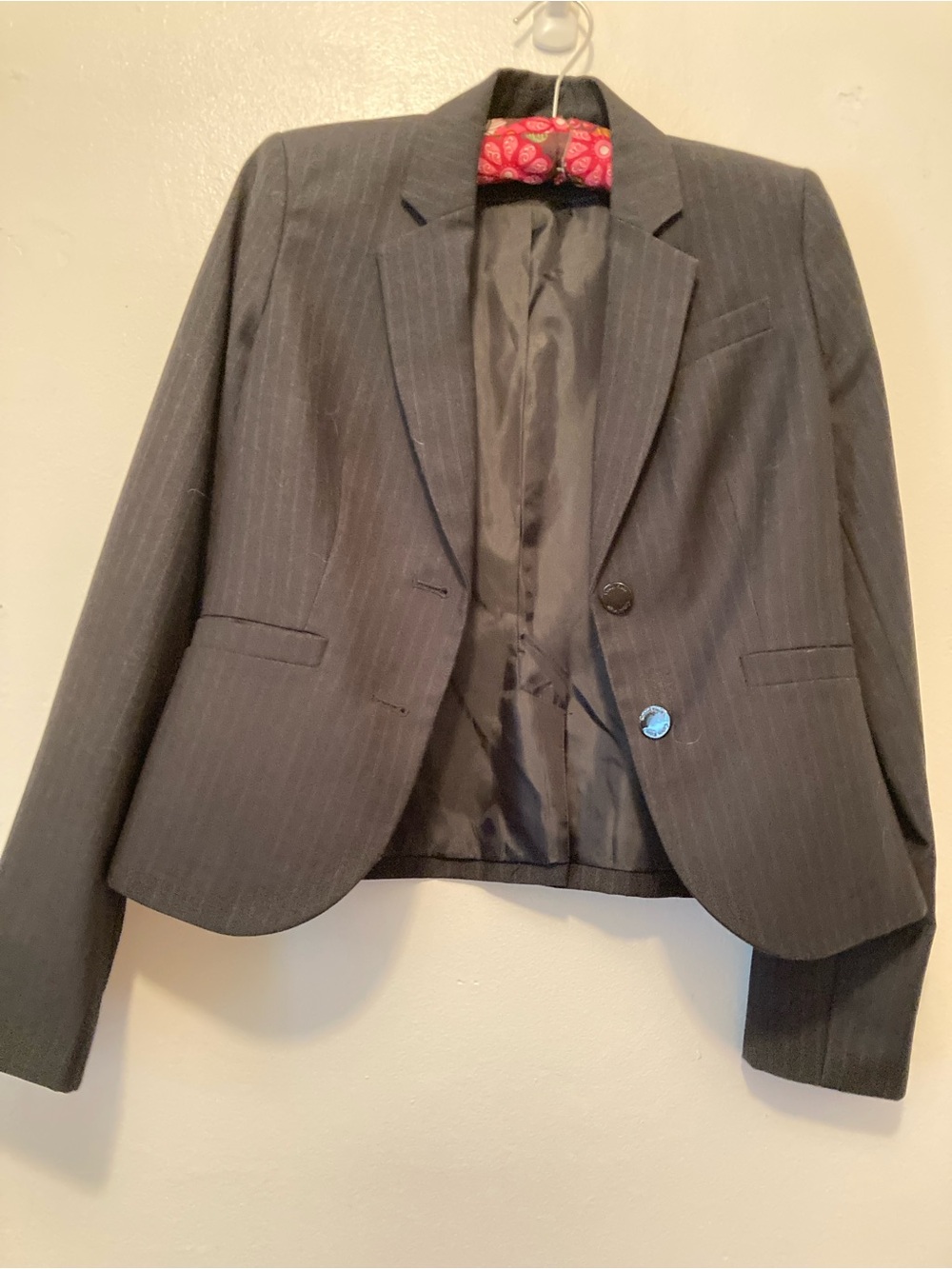 Calvin Klein Black Pinstripe Women's Blazer